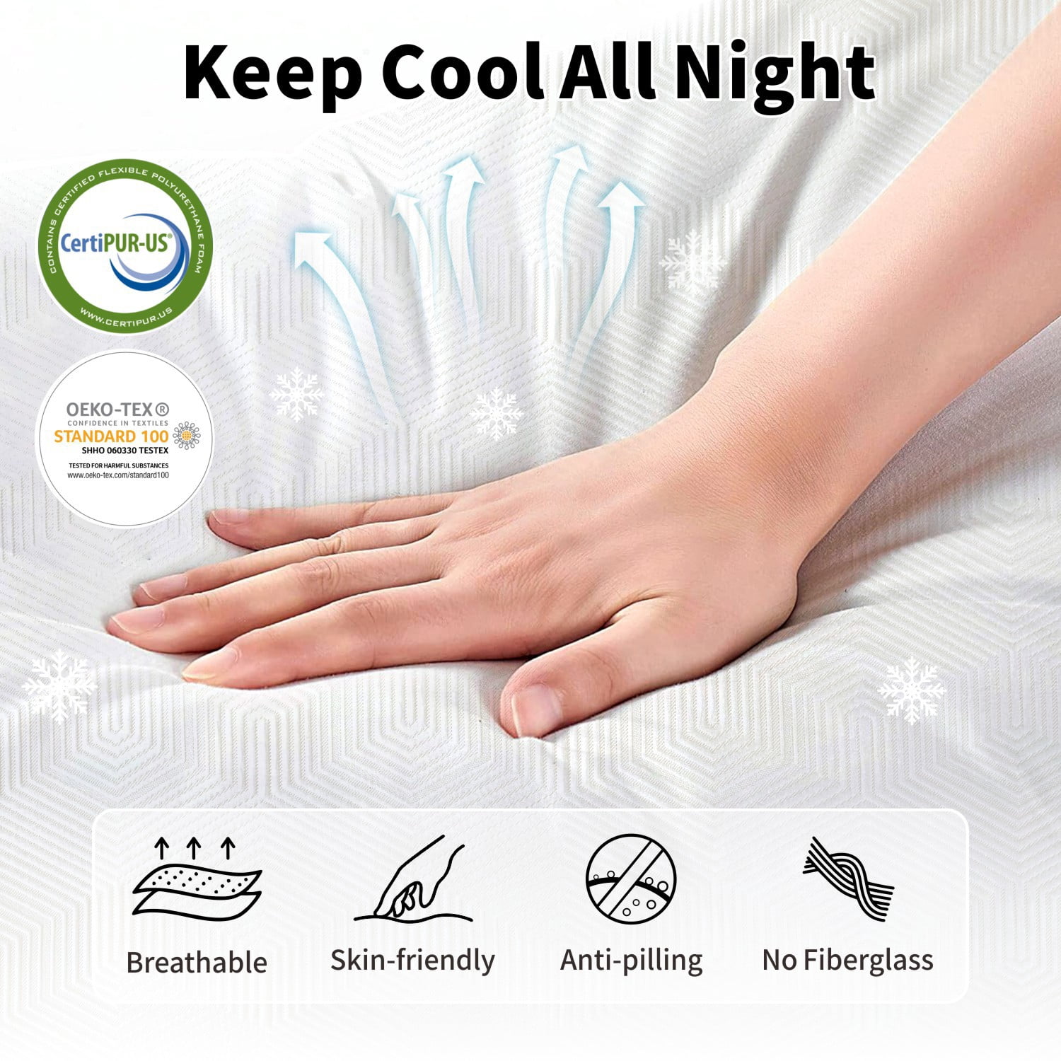 12 inch Full Gel Memory Foam Mattress, Medium Firm Mattress for Cool Sleep & Back Pain Relief, CertiPUR-US Certified