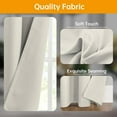 thumbnail image 3 of Room Divider Curtains Flexible Ceiling Tracks Set Curtain Track Ceiling Mount Blackout Curtain for Living Room Bedroom Ceiling Curtain Rod Privacy Dividers Panels W100 x H96 Beige Drape & Black Rail, 3 of 13