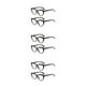 thumbnail image 1 of Qarigey 2 uds ojo de gato gafas de moda lentes transparentes mujeres filtro de luz gafas curvadas espejo pierna para negro Type1 NO1, 1 of 6