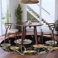 thumbnail image 3 of Farmhouse Flowers Round Area Rug 5Ft Washable Circle Rugs for Living Room Bedroom, Spring Vintage Botanical Floral Non-Slip Carpet Floor Mats Indoor Outdoor Carpet Runner Aesthetic Home Decor, 3 of 8