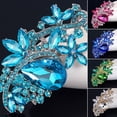 thumbnail image 3 of SmartBy Waterdrop Flower Brooch Pin Rhinestone Crystal Brooches Bouquet Wedding Jewelry, 3 of 7