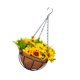 thumbnail image 3 of Ramo de flores artificiales en cesta colgante. Arreglo floral artificial. Estilo B, 3 of 9