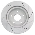 thumbnail image 4 of Geelife Drilled Slotted Front Coated Brake Rotor for Chrysler, 4 of 9