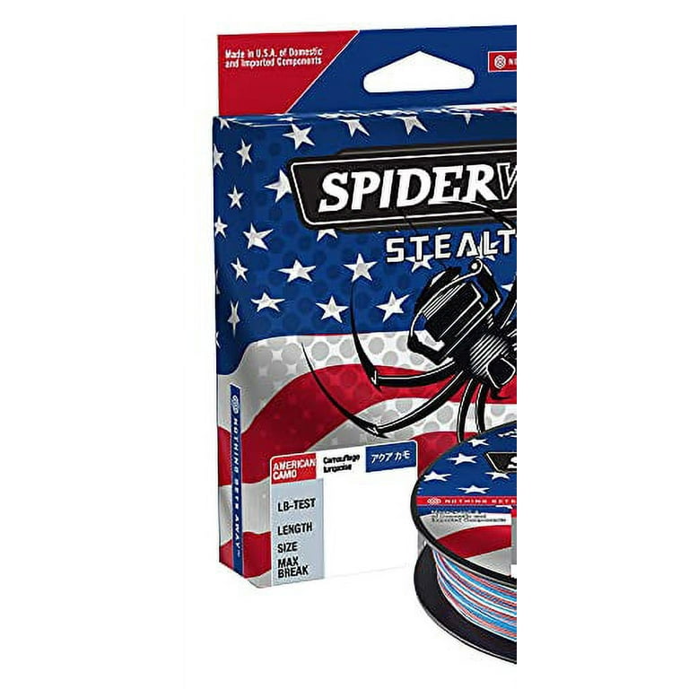 Spiderwire Stealth® American Camo Braided Superline Fishing Line 50lb |  22.6kg