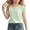 Green, variant on Loopsun Kids Girls Summer Tops Solid Round Neck Short Sleeve Blouses for 0 to 12 Years