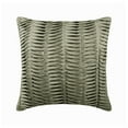thumbnail image 1 of Cushion Covers For Couch, Decorative Silver 24"x24" (60x60 cm) Throw Pillows For Couch, Satin Textured, Pintucks & Crystals Cushion Cover, Solid Color Pattern Modern - Silver Ceremony, 1 of 3