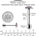 thumbnail image 5 of Pink Happy Llama Barbell Tongue Ring, 5 of 7