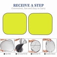thumbnail image 6 of Balery Yellow Sun Shield 2 Pack For Car Front Windows Foldable Sun Visor Protector Blocks Max Uv Rays And Keeps Your Vehicle Cool For Most Sedans Suv Truck, 6 of 7