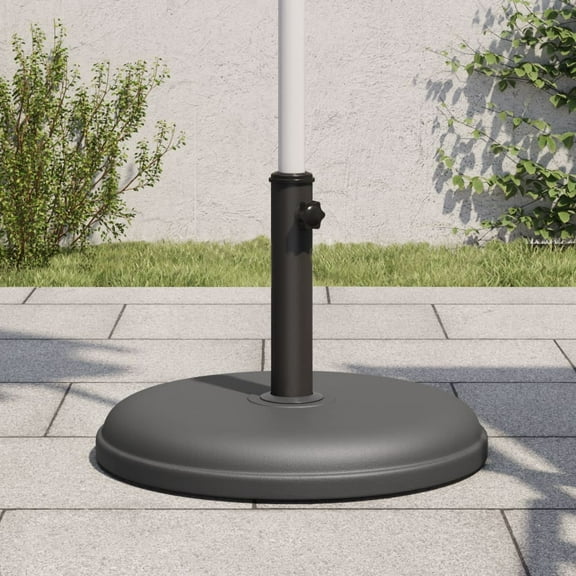 vidaXL Parasol Base Dark grey Plastic, Concrete, Iron 33 lb