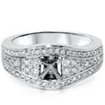 thumbnail image 2 of Pompeii 3/8ct Diamond Engagement Ring Setting 14K White Gold (G/H,I1), 2 of 3
