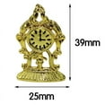 thumbnail image 3 of 1:12 Miniature golden clock dollhouse diy doll house decor accessories, 3 of 6