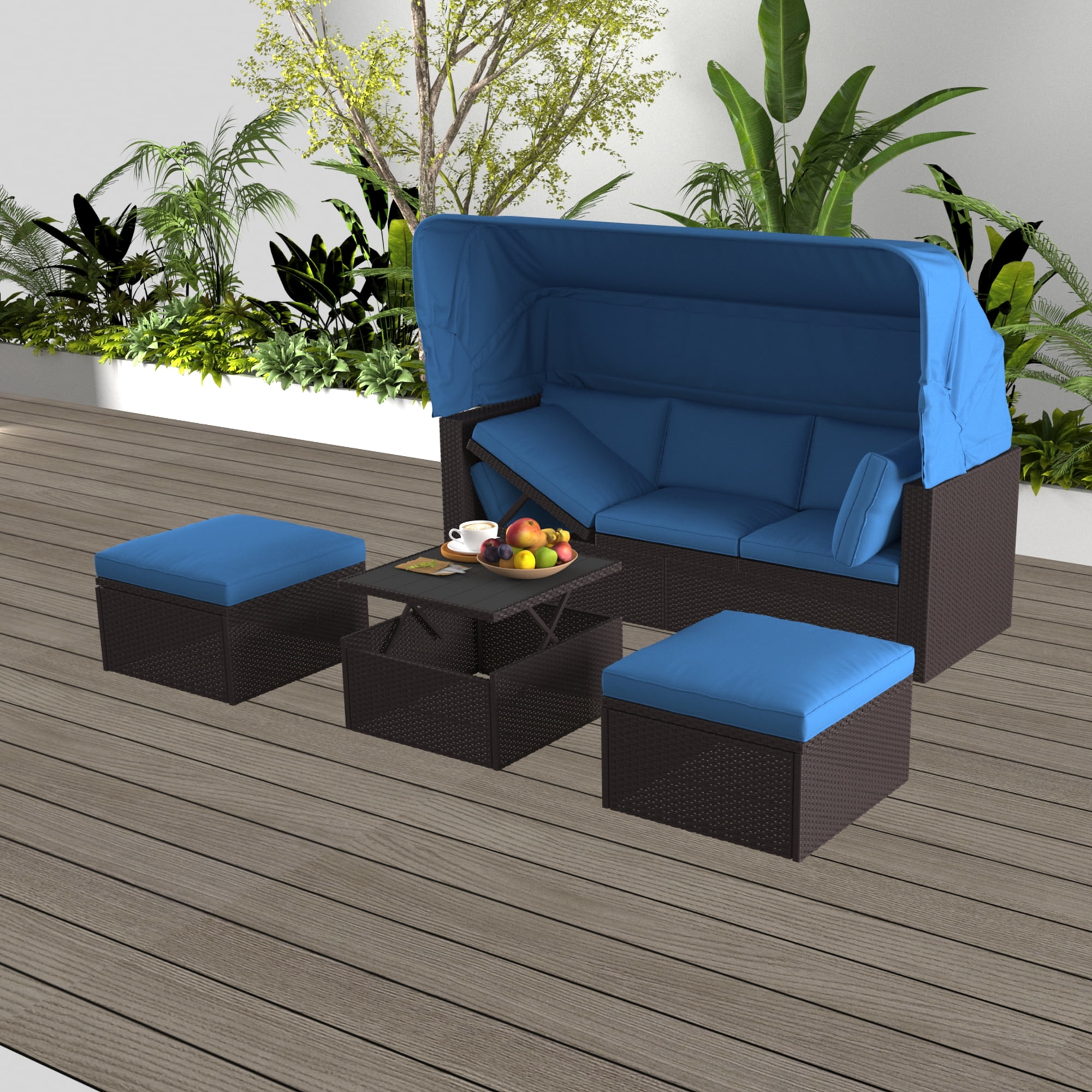 Patio Furniture Outdoor Wicker Sofa Set Outdoor Sofa Bed With