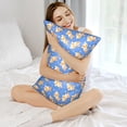 thumbnail image 3 of KLL Kawaii Corgi Pattern Silk Pillowcase for Hair and Skin Standard Size 20"X 30" Soft Breathable Pillow Covers for Sleeping, 3 of 7