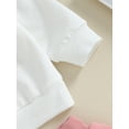thumbnail image 6 of Bagilaanoe 2PCS Toddler Baby Girl Pants Set Letter Print Long Sleeve Sweatshirt Tops + Sweatpants 6M 12M 18M 24M 3T Kids Casual Sweatsuits, 6 of 8