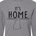thumbnail image 4 of Inktastic It's Home New Hampshire State Outline Distressed Text Long Sleeve T-Shirt, 4 of 5