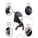 thumbnail image 5 of Bebesit Travel System Soho Carriola y Autoasiento Reclinable hasta 22 kg, 5 of 9