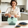 thumbnail image 2 of HBFAGFB Sacs de Rangement Alimentaires en Silicone, Sacs de Congélation Hermétiques Réutilisables et Pochettes de Conservation des Aliments Autoportantes, Résistants aux Hautes Températures, 2 of 3