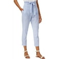 thumbnail image 2 of J.O.A. Womens Striped Casual Cropped Pants, Blue, Medium, 2 of 2