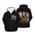 thumbnail image 6 of chaqlin Horse Hoodies for Girls 8-10 Trendy Y2K Zip up Hooded Jacket Boys Long Sleeve Zipper Sweatshirt Kids Hoodie Coat with Pockets Fall Winter Clothes, 6 of 7