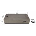 thumbnail image 2 of Real Flame Aegean 70" Rectangle Steel Propane or Natural Gas Fire Pit Table in Mist Gray, 2 of 8