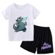 thumbnail image 3 of Godzilla-Conjunto de ropa deportiva para bebé, camiseta y pantalones cortos, chándal de dibujos animados de Anime, camisetas de verano, 2 piezas, 3 of 5
