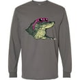 thumbnail image 3 of Inktastic Sunny Gator in Pink Sunglasses Long Sleeve T-Shirt, 3 of 5