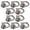 C*10PC, variant on 10 Pcs Rotatable D Rings, Purse Strap Connector with Screws, Leather Craft Hardware, Bag Accessories Rings, Buckle Hardware for Handbag, Purse Hardware for Bag Making Buckles Craft