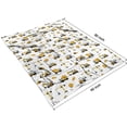 thumbnail image 4 of Cartoon Construction Vehicles Helmets White Pattern Blanket,Comfortable Soft Flannel Throw Blanket,All Season,Warm Lightweight Blankets for Sofa Bed Couch Living Room Chair,60"x80", 4 of 4