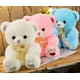 thumbnail image 2 of Oso de peluche 35 cm Juguete para niños Oso de peluche Ideas de regalo de oso de peluche Navidad Cumpleaños Novia Decoración Dormitorio Blanco Rosa, 2 of 5