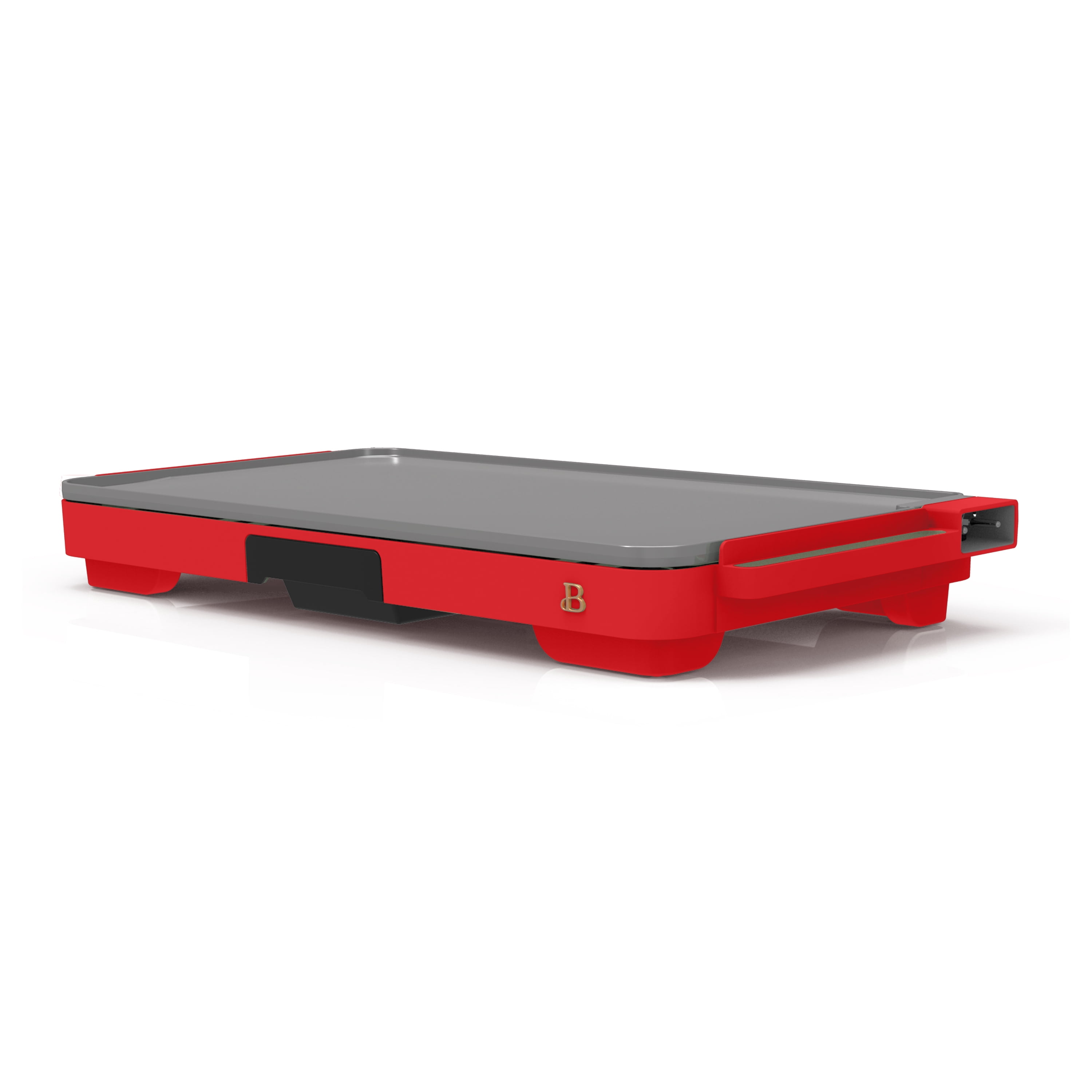 Beautiful XL Electric Griddle 12" x 22" with EverGood Non-Toxic Ceramic Nonstick Coating, Tomato Red by Drew Barrymore