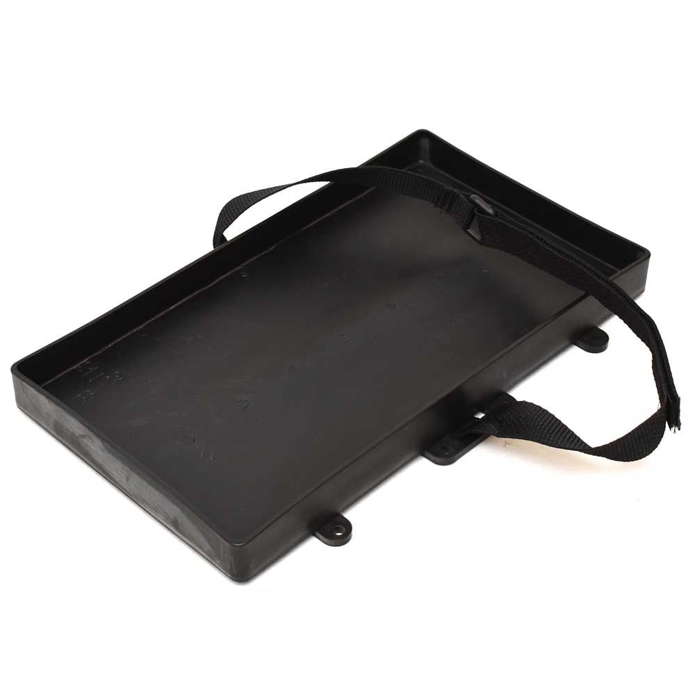 Boat Battery Tray 1823032 BB29 w/ Strap 13 x 7 Inch Black Plastic