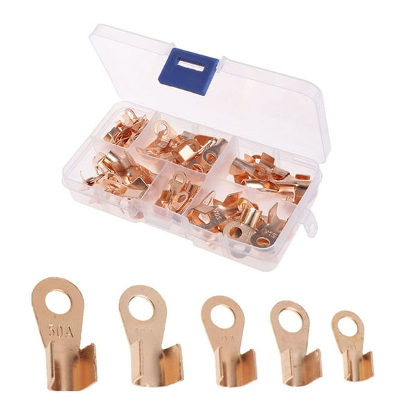 70Pcs Assorted Wire Crimp Terminals Connector Set Insulated Electrical Connectors Kit 10A 20A 30A 50A