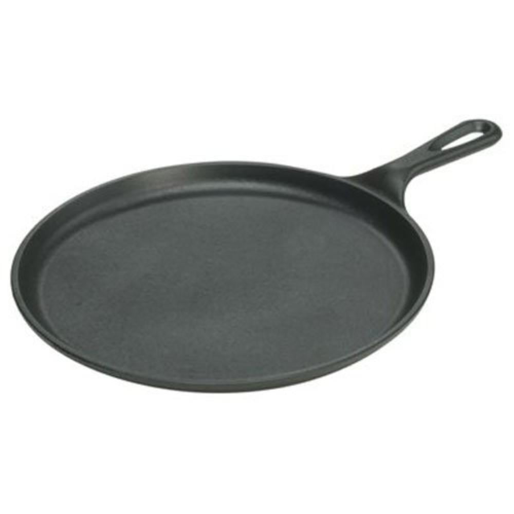 Round Seasoned Cast Iron Griddle Pan Great for Cooking Tortillas & More 10.5"