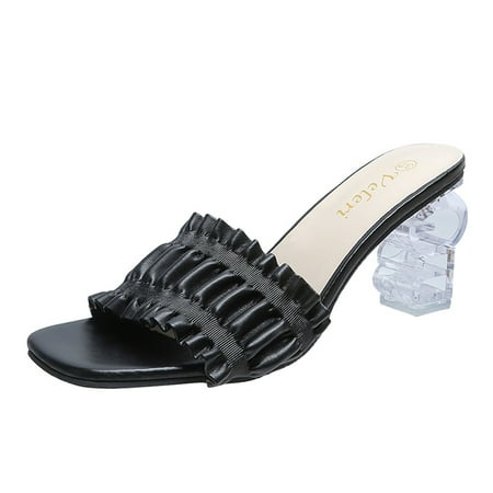

Fashion Women s Spring And Summer Heel Slippers High Heel Sandals