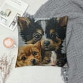 thumbnail image 2 of Fenyluxe Pillow Covers Puppy Kitten and Guinea Pig Pillow Cover White Pillowcover Soft Double Side Print Sofa Square Throw Pillowcovers  for Living Room Bedroom Car Decor White, 2 of 5