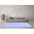 thumbnail image 3 of Ahgly Company Machine Washable Indoor Round Oriental Blue Modern Area Rugs, 3' Round, 3 of 4
