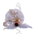 thumbnail image 6 of Kurt Adler 10-Light 12-Inch Ivory and Gold Black Angel Treetop, 6 of 13