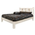 thumbnail image 6 of Homestead Collection Full Platform Bed w/ Laser Engraved Moose Design, Clear Lacquer Finish, 6 of 7