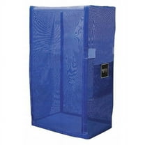 Royal Basket Trucks PVC Cart Cover,32 In. 3 Shelf,Blue Mesh G32-BBX-L3N