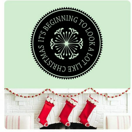 UPC 700465003997 product image for it's beginning to look a lot like christmas wall decal sticker art mural home dc | upcitemdb.com