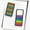 B, variant on opvise 1 Set Sticky Labels Self Adhesive Waterproof PVC Fluorescent Arrow Flag Tabs Colored Sticky Notes A