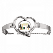 Local Japanese Koyasan Okunoin Bracelet Heart Jewelry Wire Bangle