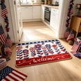 thumbnail image 6 of Patriotic Welcome Doormat, Flag Printed Floor Rug, Non Slip Entryway Mat, Weatherproof Decor for Independence Day Indoor Front Door Space, 6 of 6