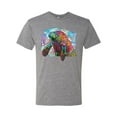 thumbnail image 2 of Wild Bobby Rainbow Painted Manatee Dean Russo Design Animal Lover Men Premium Tri Blend Tee, Premium Heather, X-Large, 2 of 6