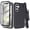 Black, variant on For Samsung Galaxy S24 FE 5G 2024 Case with Belt Clip, Slim Full Protection Hybrid Case & Rotating Belt Clip Holster with Built in Kickstand, Built in Screen Protector