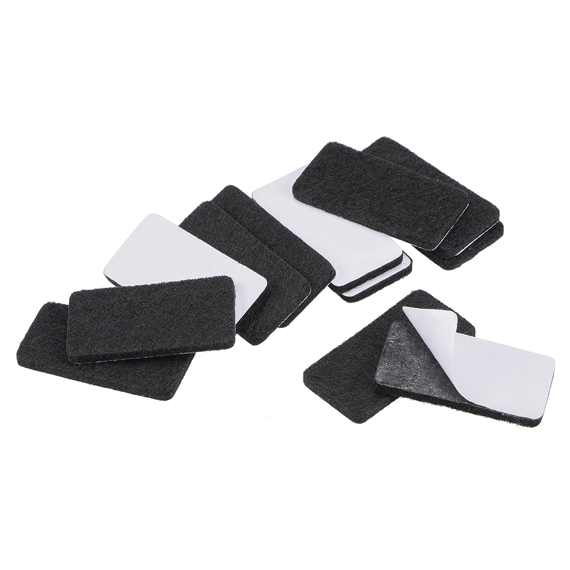 Furniture Pads, 40mm x 20mm Adhesive Felt Pads 3mm Thick Black 16Pcs