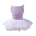 thumbnail image 5 of Girls Camisole Tutu Leotard with Sparkle Mesh and Bow Straps,Ballet Dance Dress, 5 of 7