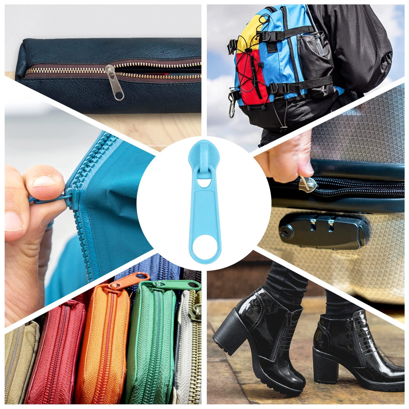 #3 #5 Nylon Coil Sewing Zippers Zippers Repair Craft Supplies Zips Pulls Sliders for Bag