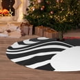 thumbnail image 6 of Sikiie Abstract Monochrome Profile 30-48 inches {designName} Print Christmas Tree Skirt Snowman Xmas Tree Skirt with Edge Christmas Decorations for Holiday Party-48", 6 of 7