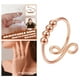thumbnail image 4 of Anillo antiestrés ajustable con cuentas que giran libremente. oro rosa, 4 of 7